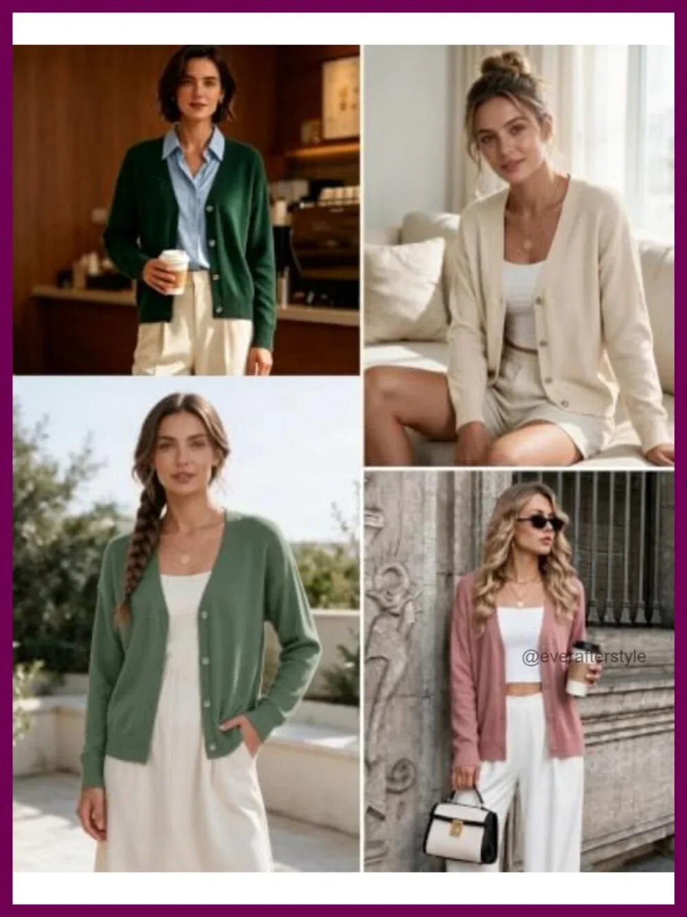 Women's Cropped V-Neck Cardigan Lightweight Knit Sweater